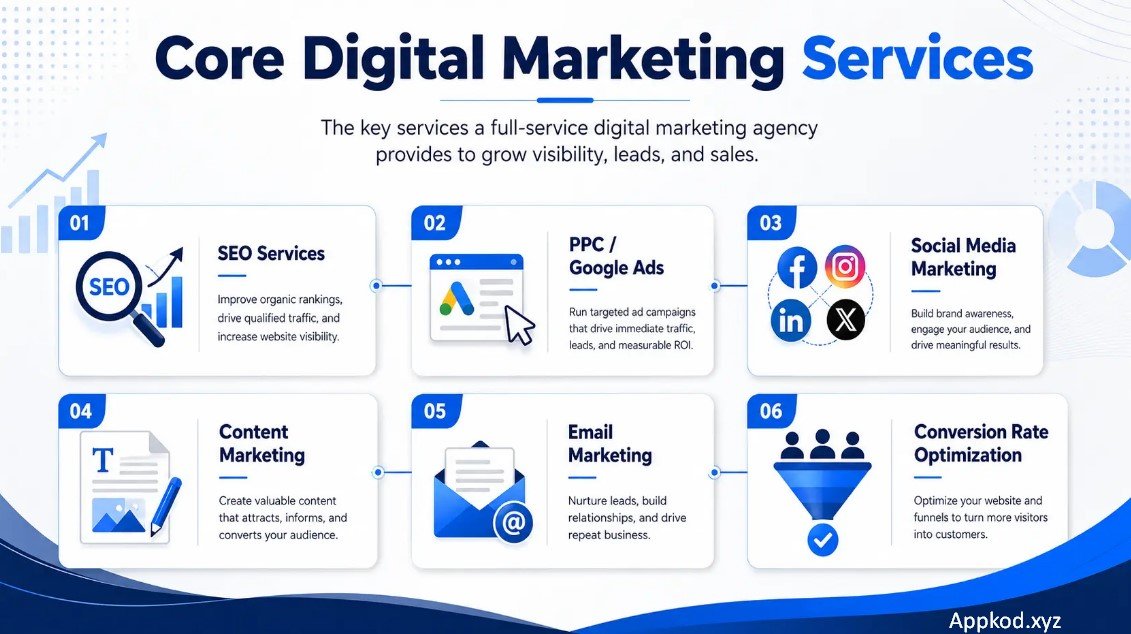 Core Services Offered by Performance Marketing Agencies